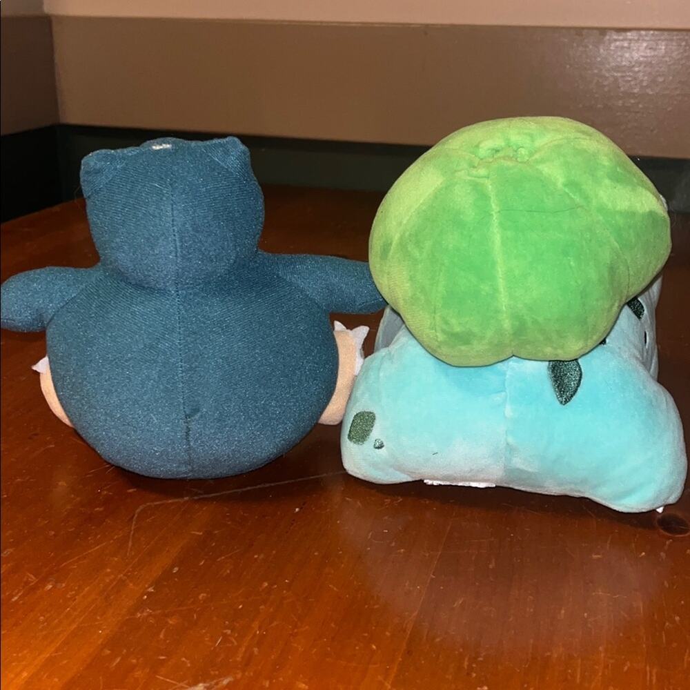 Pokemon Snorlax and Bulbasaur Plush Bundle - Picture 2 of 2